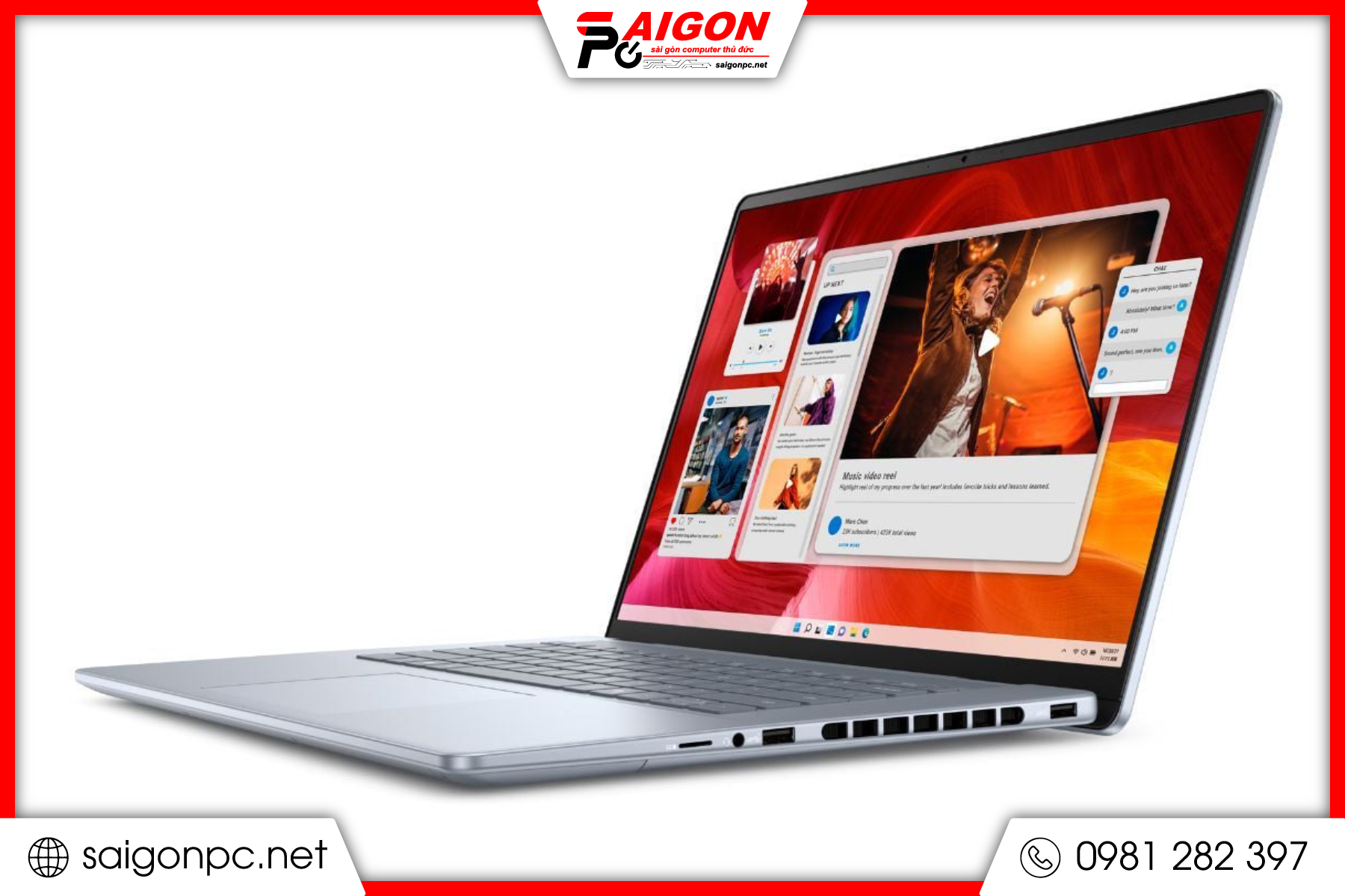 Laptop Cảm ứng Dell Inspiron 16 7640 - 15.6" FHD / Ultra 7 155H / 32G / SSD 1Tb M.2